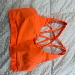 Vibrant Orange free to be wild lululemon Sports Bra